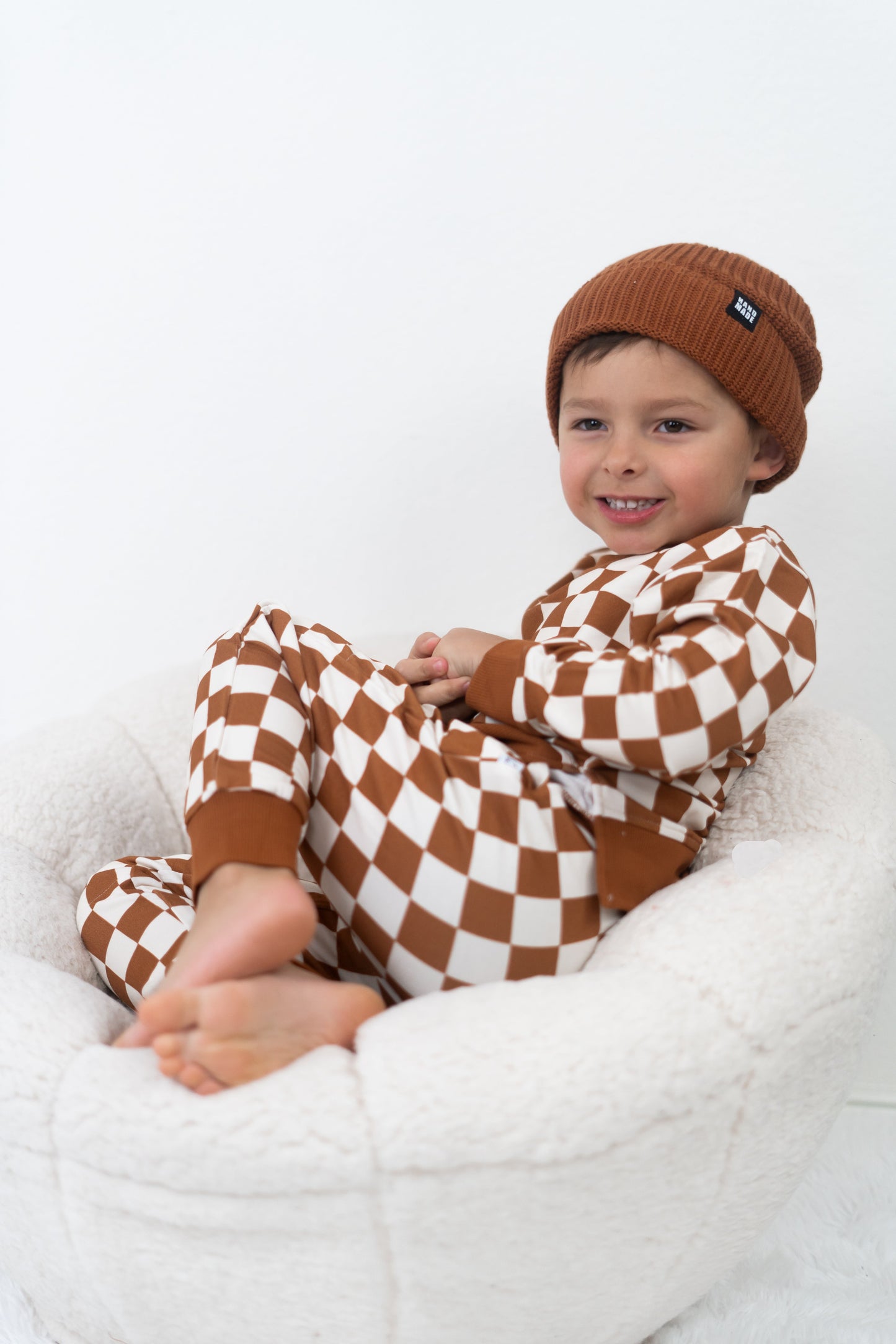 COPPER CHECKERS DREAM PULLOVER