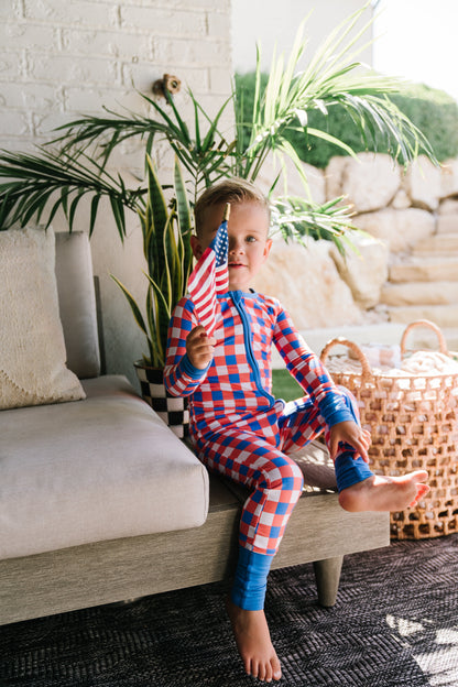 RED, WHITE & TRUMAN DREAM ROMPER