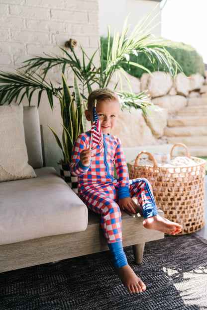 RED, WHITE & TRUMAN DREAM ROMPER