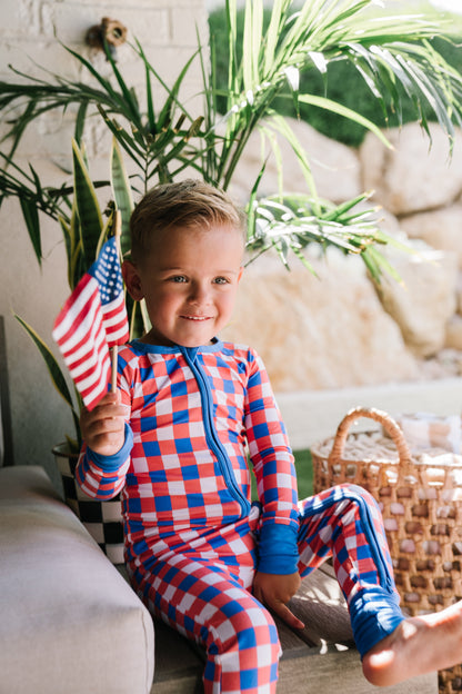 RED, WHITE & TRUMAN DREAM ROMPER