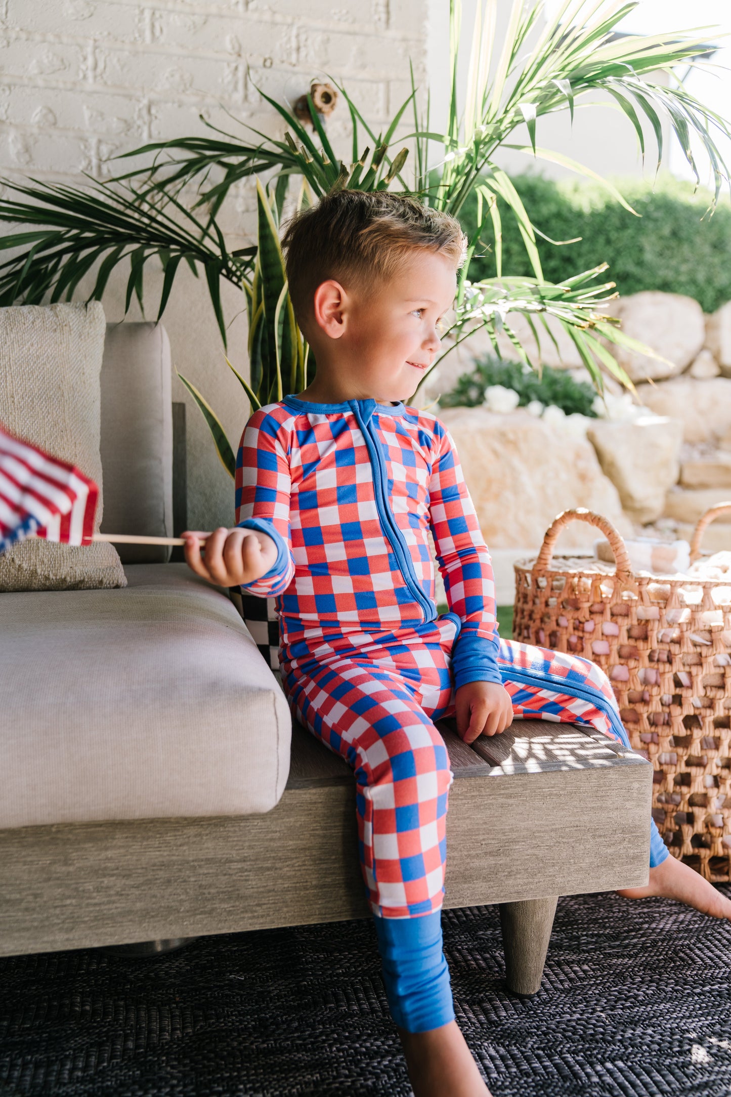 RED, WHITE & TRUMAN DREAM ROMPER