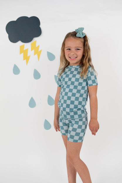 STORMY CHECKERS DREAM SHORT SET