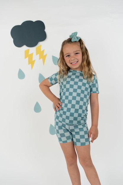 STORMY CHECKERS DREAM SHORT SET