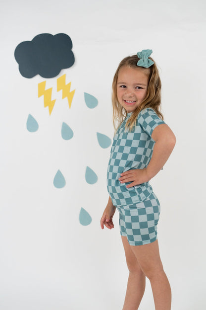 STORMY CHECKERS DREAM SHORT SET