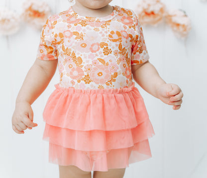 FLOWER CHILD DREAM TUTU BODYSUIT DRESS