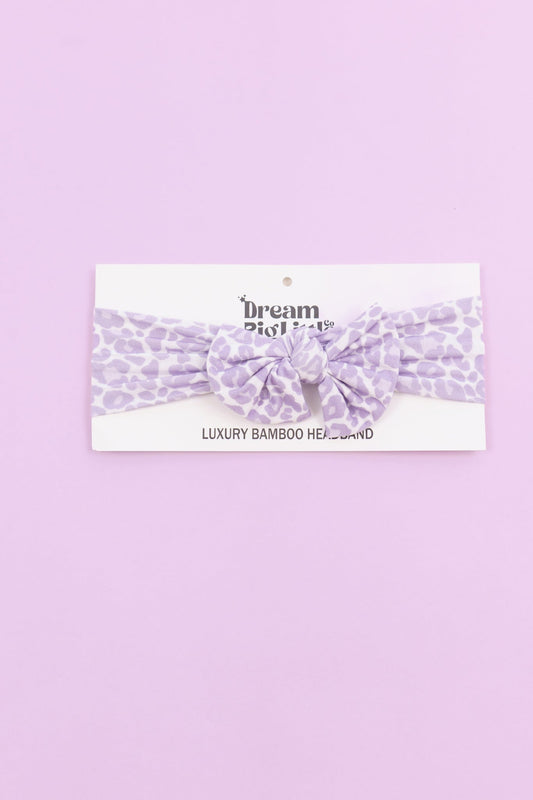 LAVENDER LEOPARD DREAM BOW