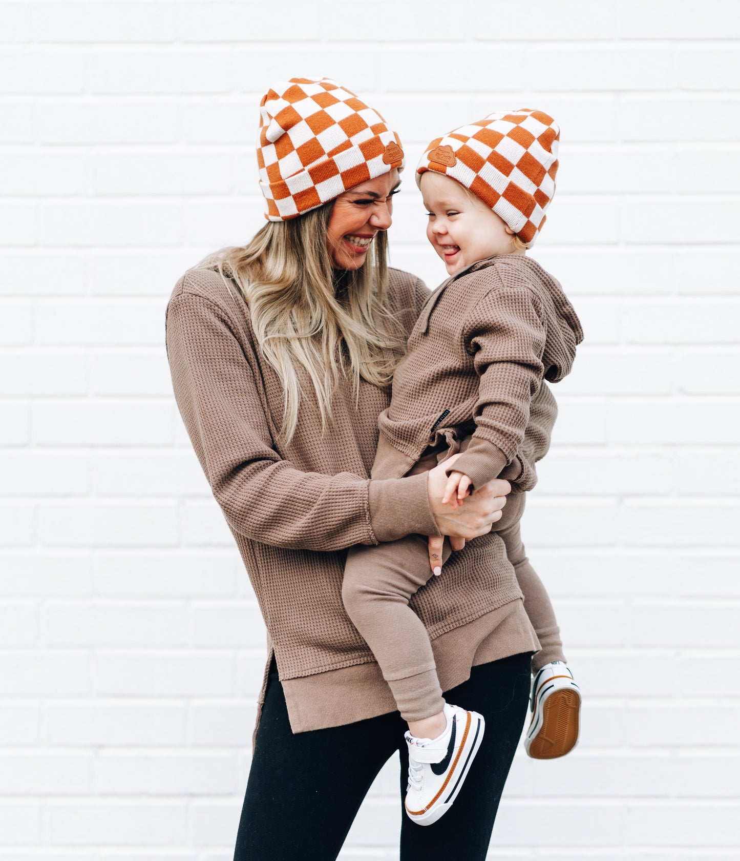 COPPER CHECKERS DREAM BEANIE