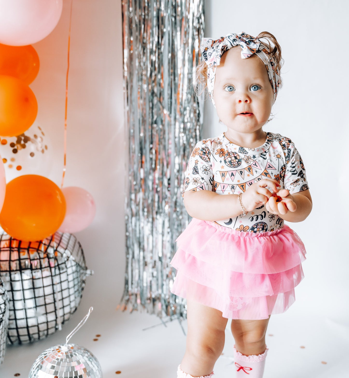 DISCO BIRTHDAY GIRL DREAM TUTU BODYSUIT DRESS