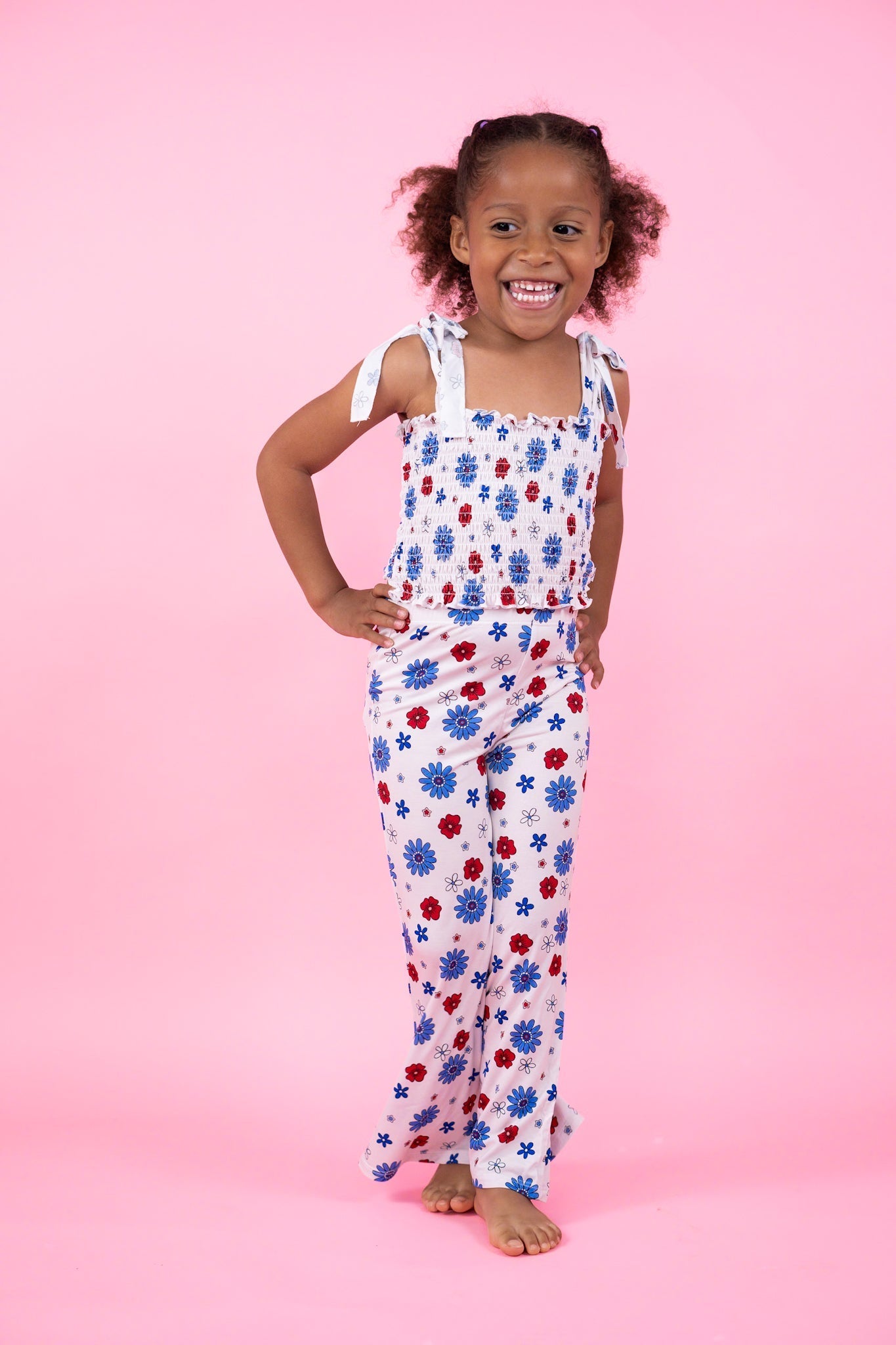 EXCLUSIVE FREEDOM BLOOMS DREAM SMOCKED FLARE SET