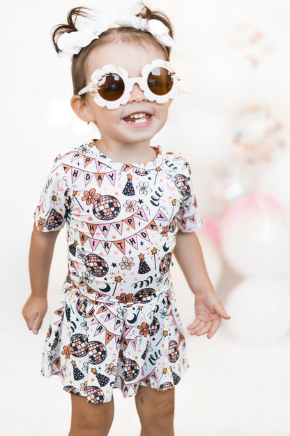 DISCO BIRTHDAY GIRL DREAM BODYSUIT DRESS