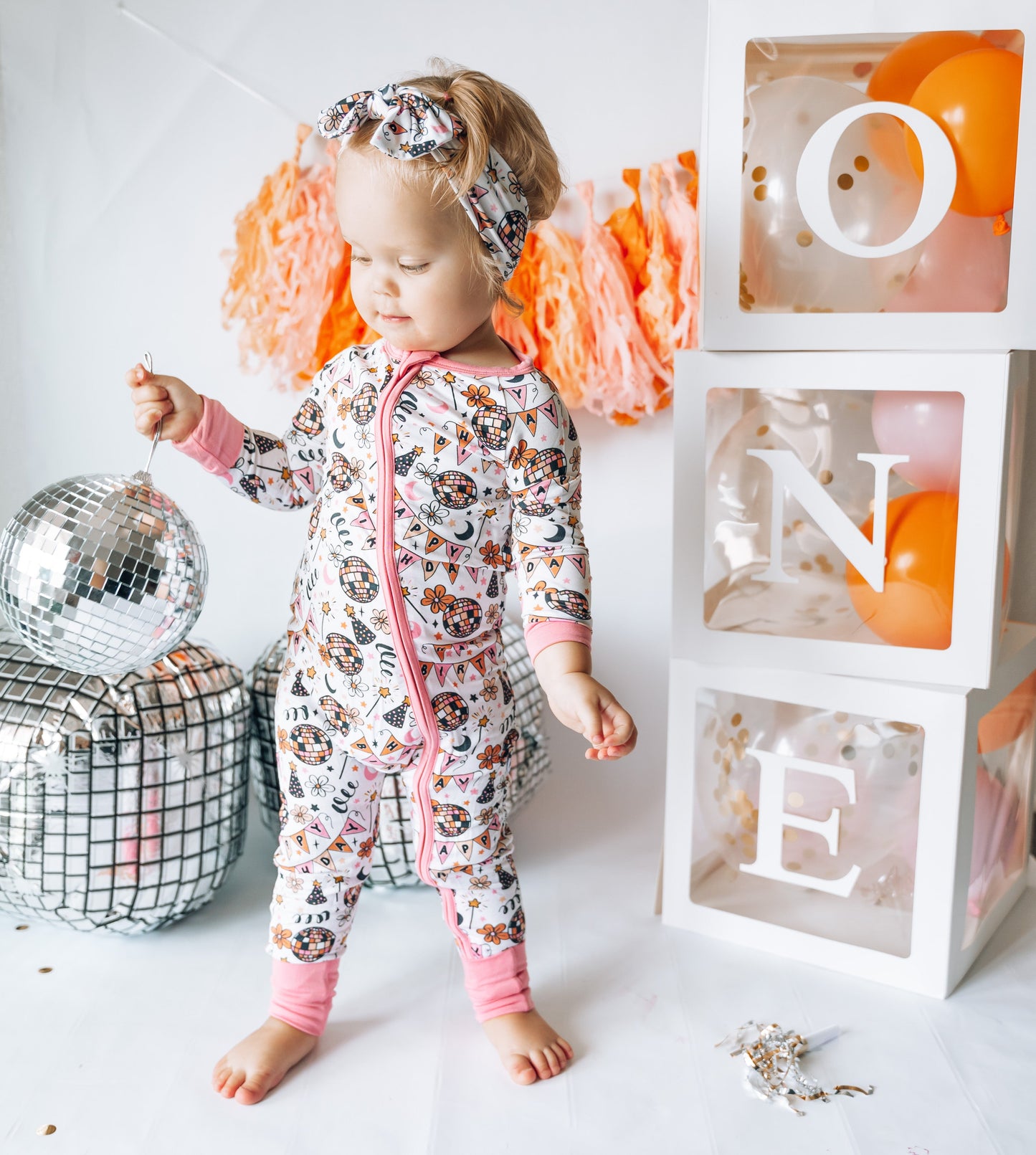 DISCO BIRTHDAY GIRL DREAM ROMPER