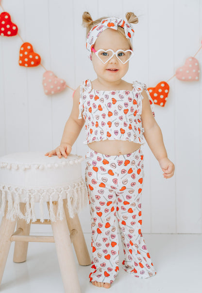 EXCLUSIVE BE MINE DREAM SMOCKED FLARE SET