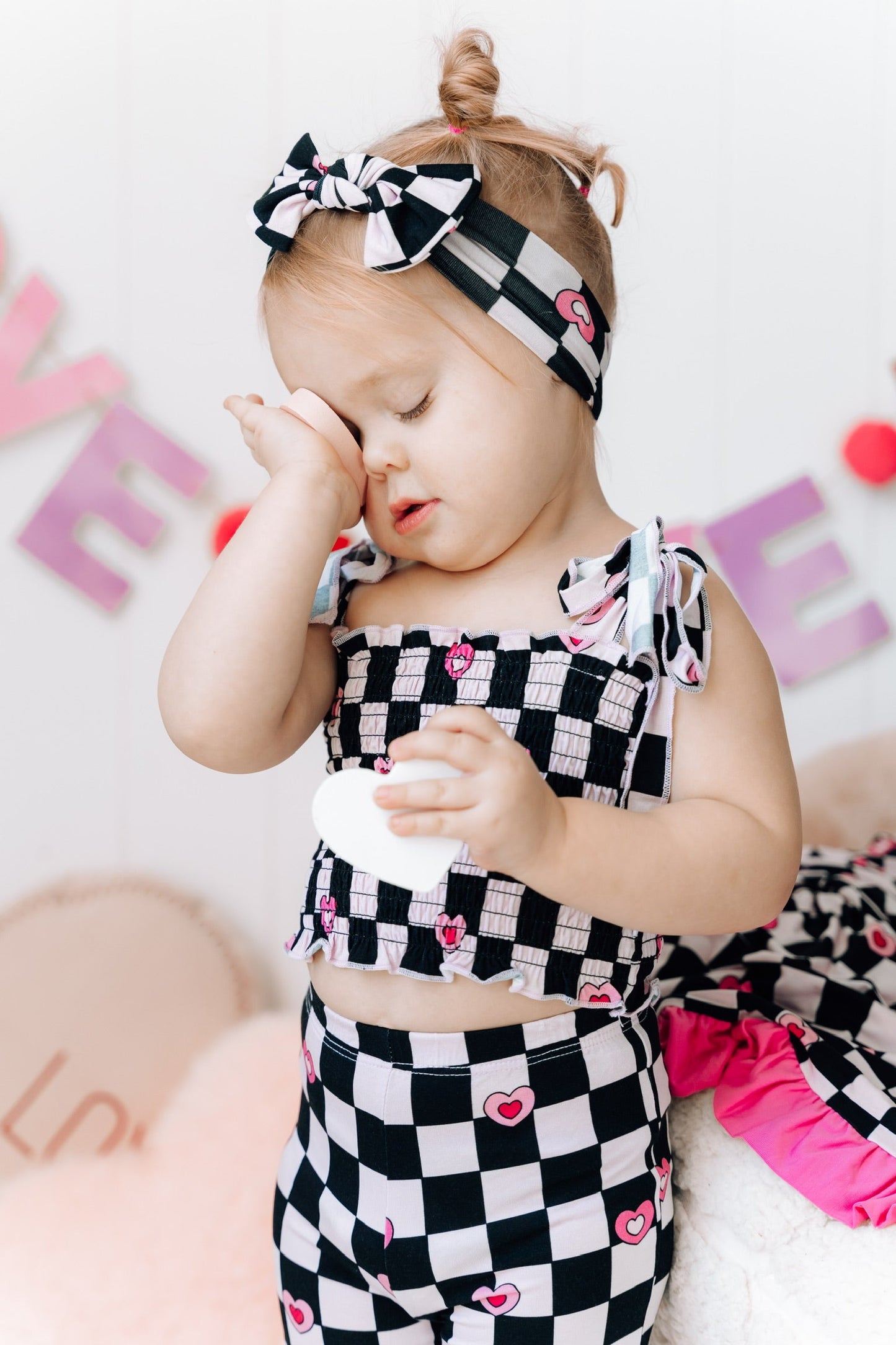 CHECK YES JULIET EXCLUSIVE DREAM SMOCKED FLARE SET