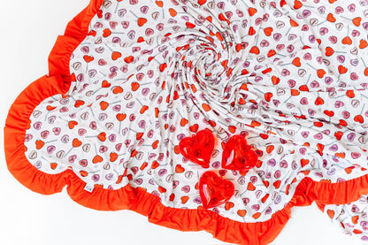 EXCLUSIVE BE MINE DREAM RUFFLE BLANKET