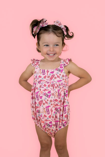 STAY WILD COWGIRL DREAM BUBBLE ROMPER