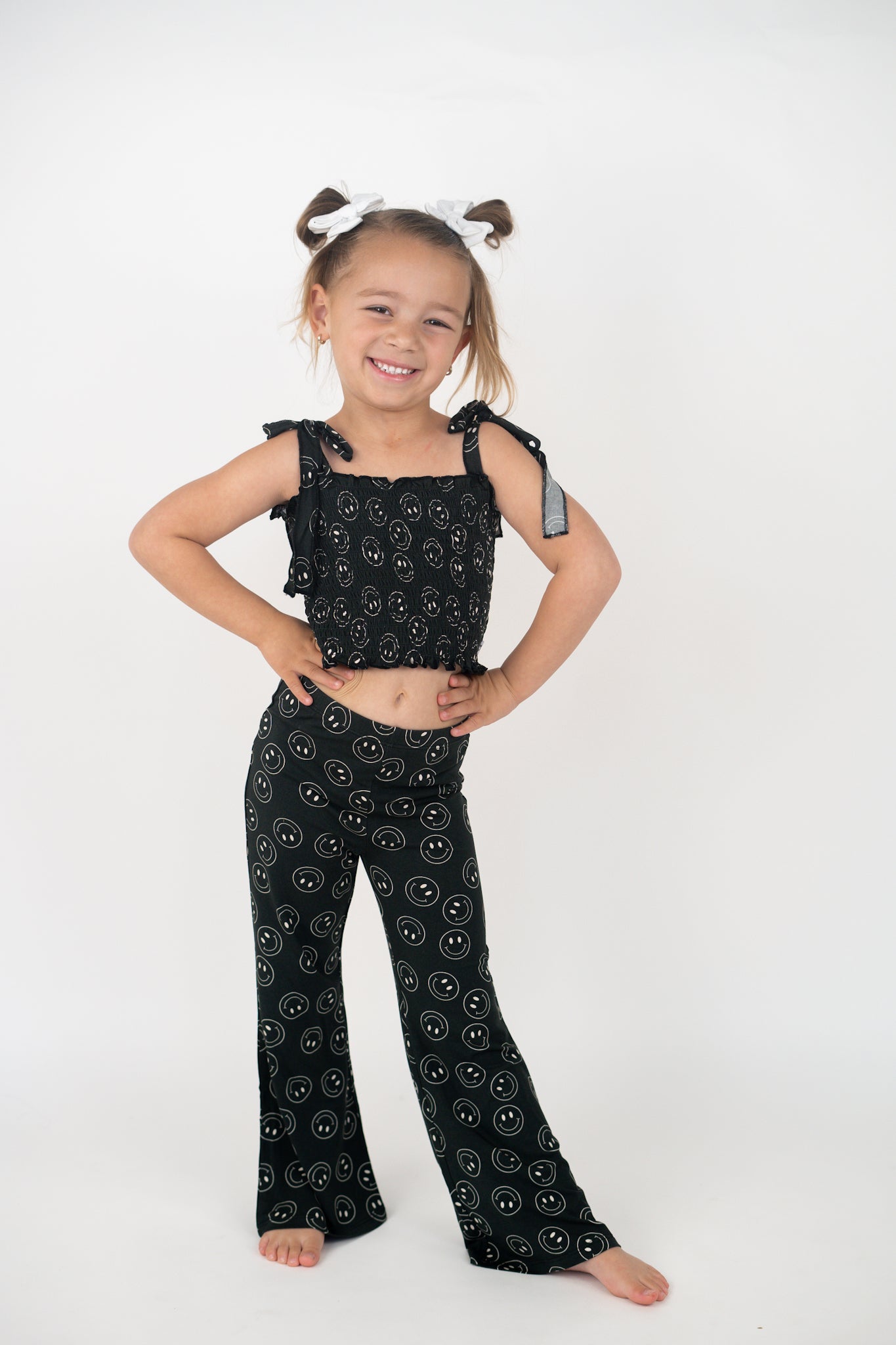 MIDNIGHT SMILES DREAM SMOCKED FLARE SET