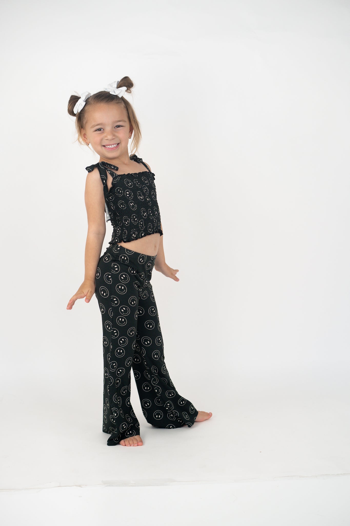 MIDNIGHT SMILES DREAM SMOCKED FLARE SET