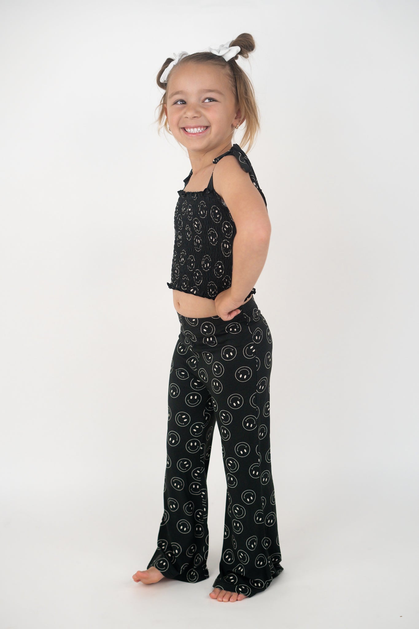 MIDNIGHT SMILES DREAM SMOCKED FLARE SET