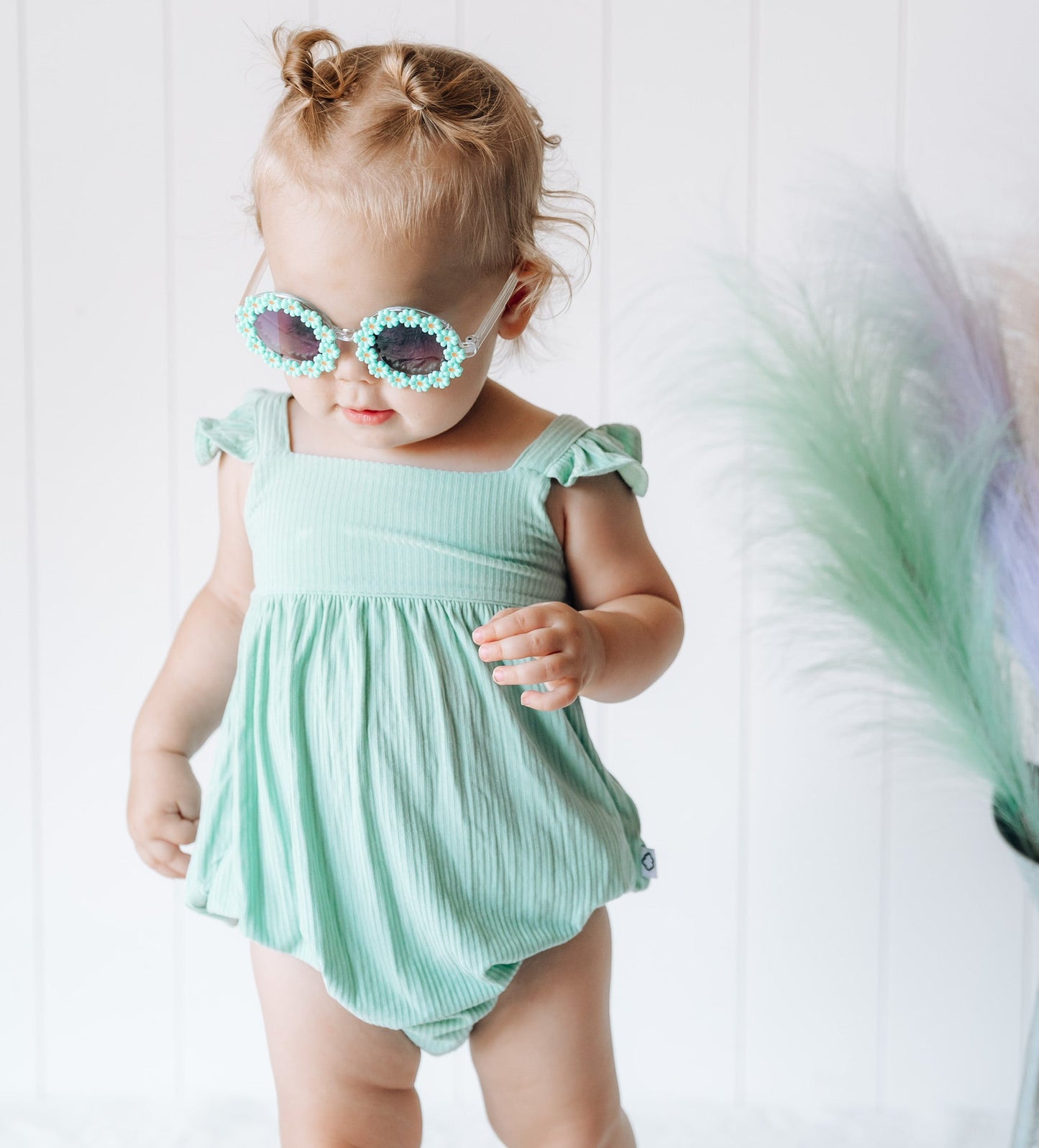 MINT RIB DREAM BUBBLE ROMPER