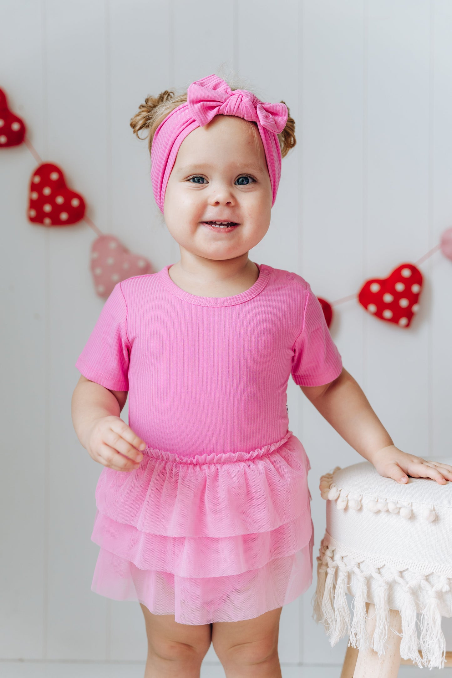 BUBBLEGUM RIB DREAM TUTU BODYSUIT DRESS