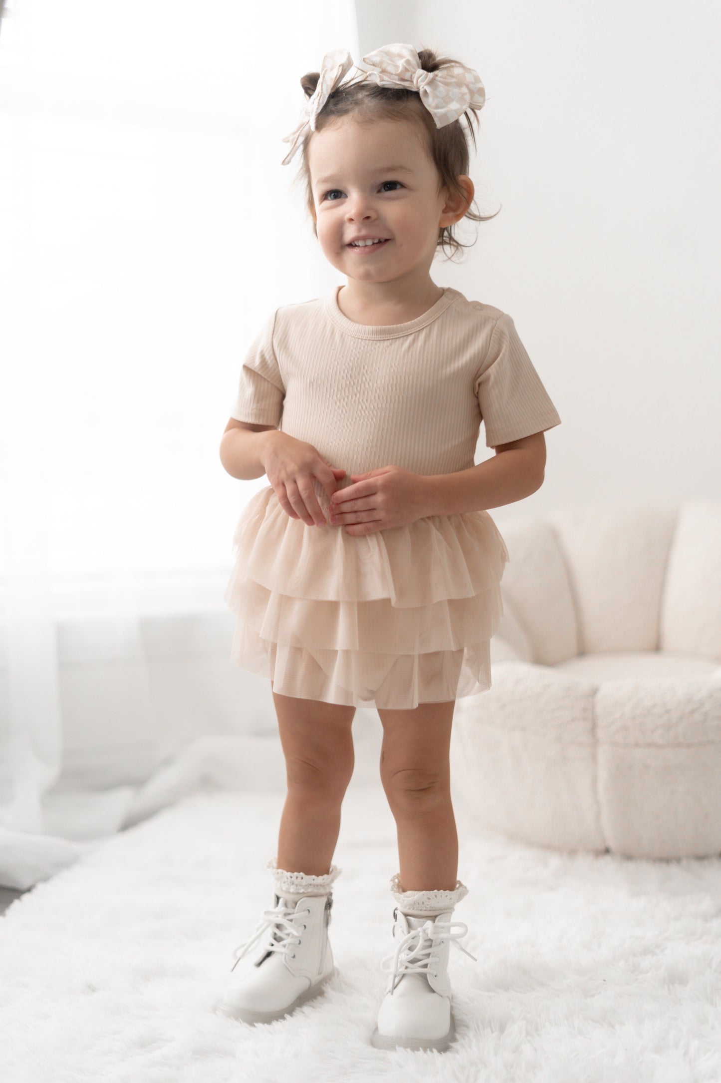 OAT RIB DREAM TUTU BODYSUIT DRESS