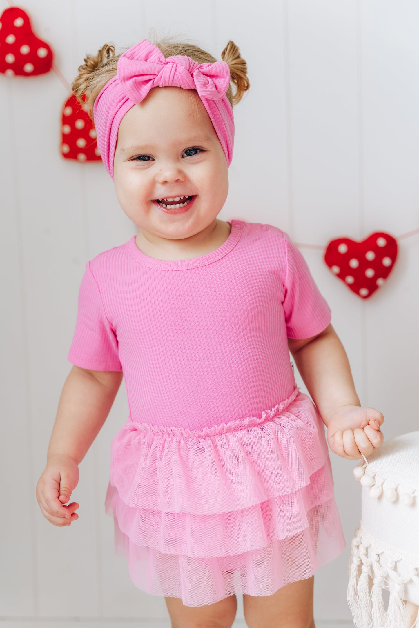 BUBBLEGUM RIB DREAM TUTU BODYSUIT DRESS