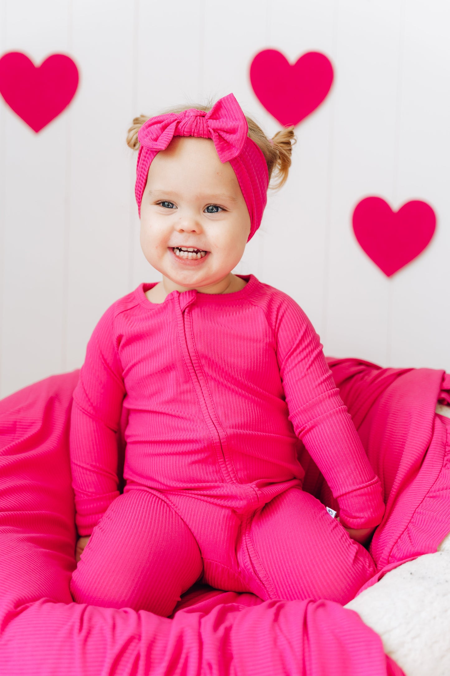 HOT PINK RIB DREAM ROMPER