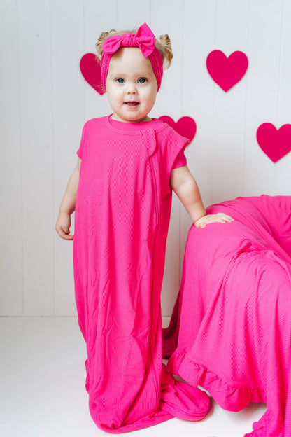 HOT PINK RIB DREAM SLEEP SACK