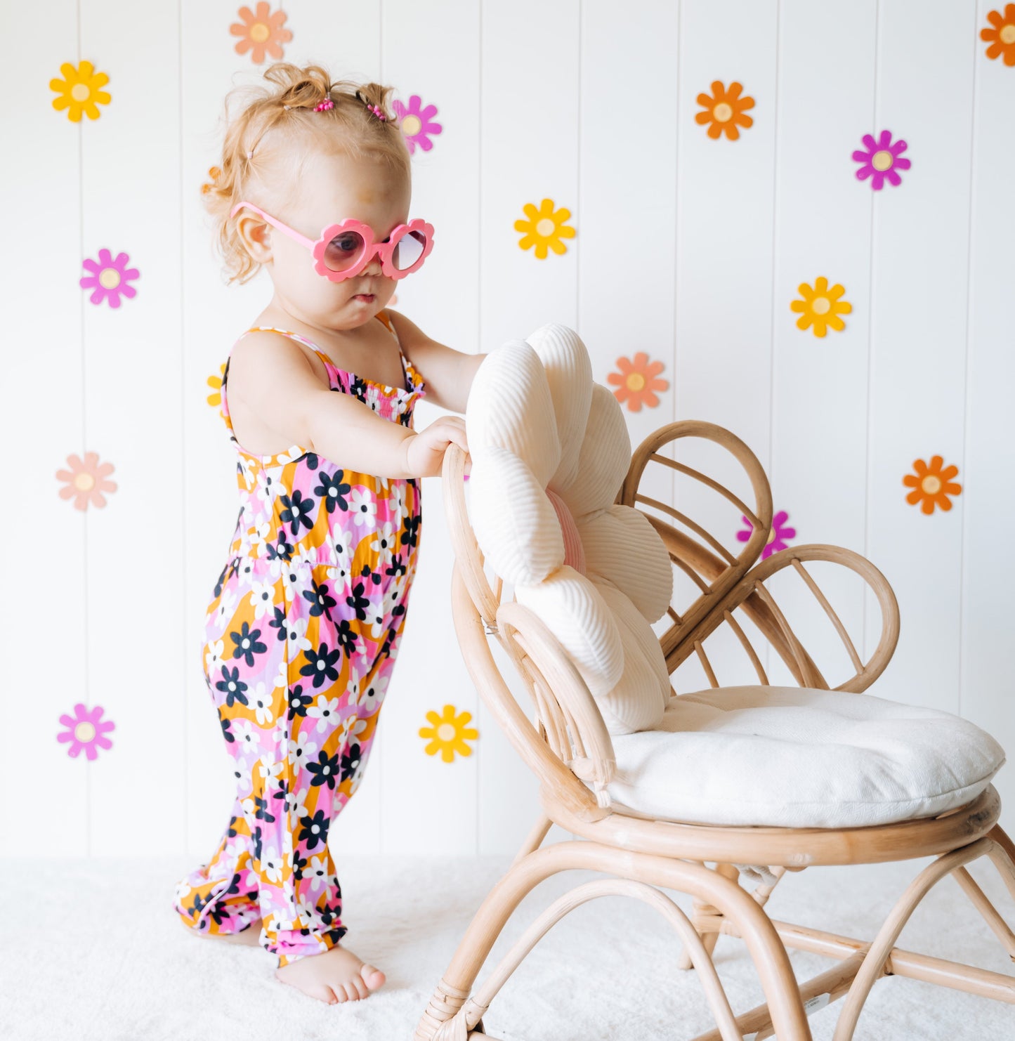 GROOVY DAISIEZZZ DREAM SMOCKED JUMPSUIT