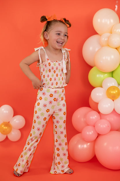 FEELIN' FLOWERFUL DREAM SMOCKED FLARE SET