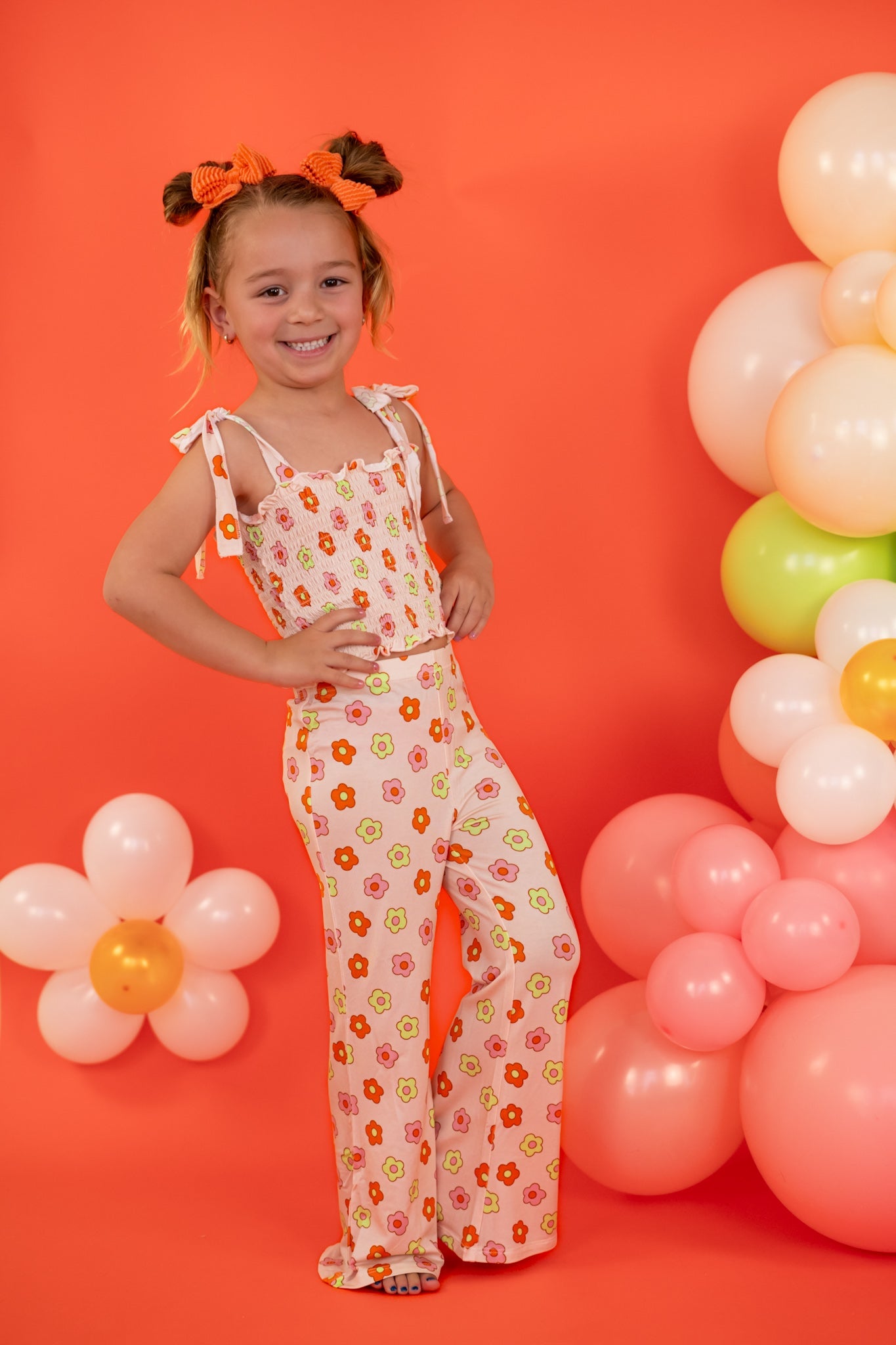 FEELIN' FLOWERFUL DREAM SMOCKED FLARE SET