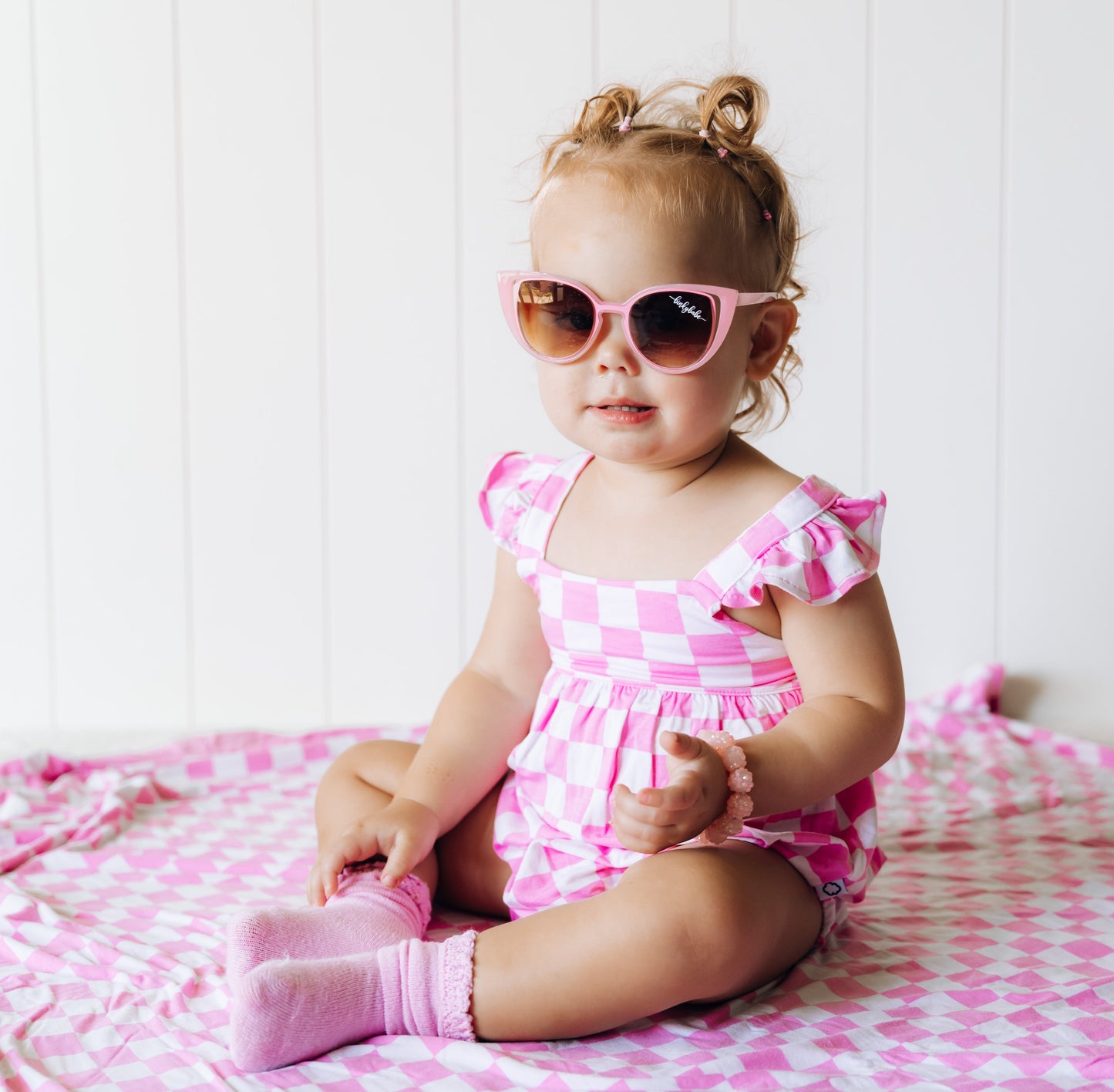 BUBBLEGUM CHECKERS DREAM BUBBLE ROMPER