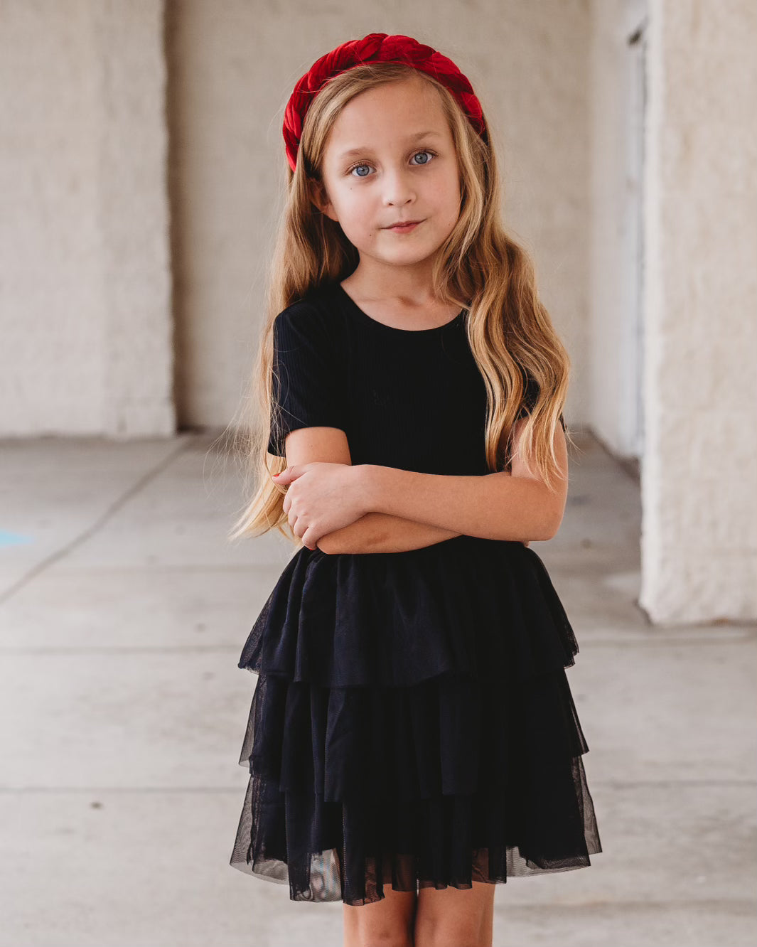 BLACK RIB DREAM TUTU DRESS