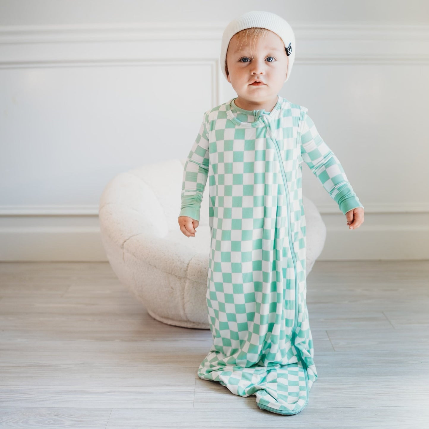 MINT CHECKERS DREAM SLEEP SACK