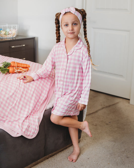 TAFFY PINK GINGHAM GIRL'S DREAM GOWN