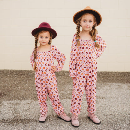 FALLIN' FOR DAISIES DREAM SMOCKED JUMPSUIT