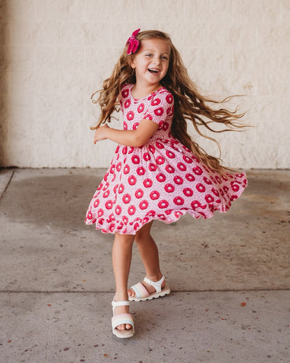 DONUT GROW UP DREAM RUFFLE DRESS