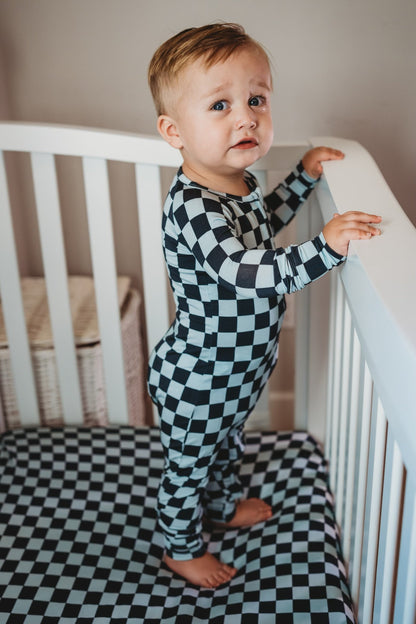 MIDNIGHT CHECKERS DREAM ROMPER