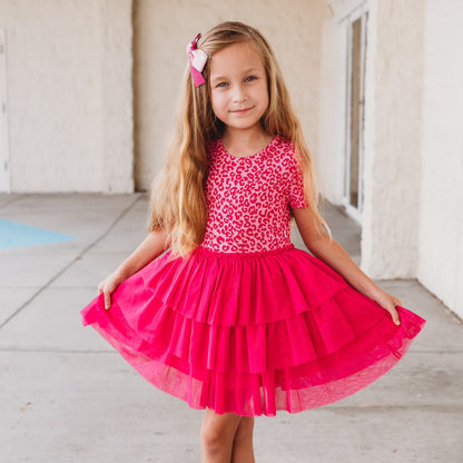 LOVE LEOPARD DREAM TUTU DRESS