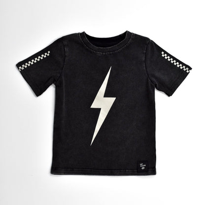 LIMITED EDITION SPARK SHORT SLEEVE RACER TEE - BLACK