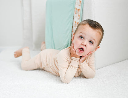 TAN RIB DREAM ROMPER