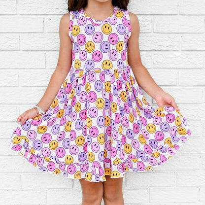 SMILE BRIGHT DREAM RUFFLE DRESS