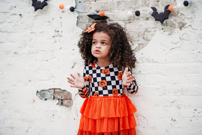 PUMPKIN CHECKMATE DREAM TUTU DRESS