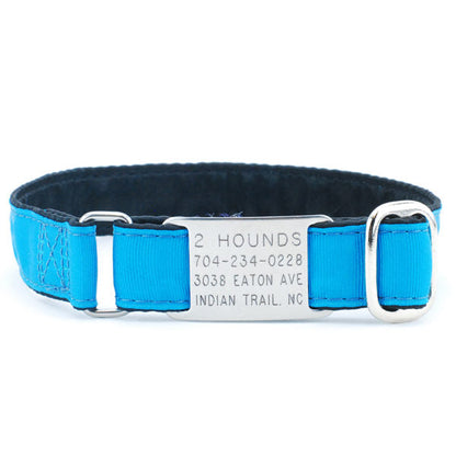 5/8″ Grosgrain Jingle Free Tag Dog Collar