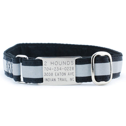 5/8″ Reflective Jingle Free Tag Dog Collar