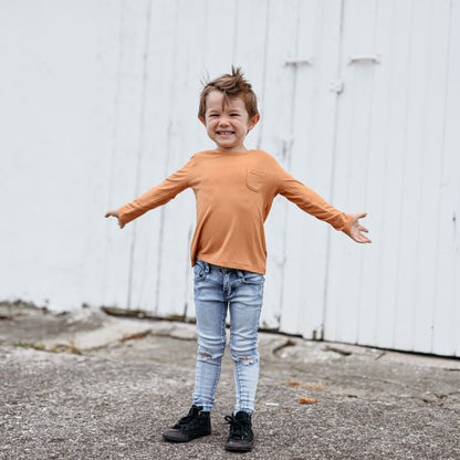 PUMPKIN RIB DREAM POCKET TEE