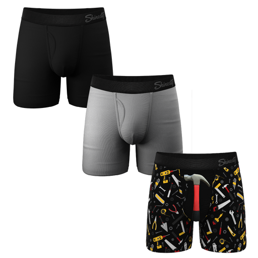 The Dad's Essentials Pack | Ball Hammock® Pouch Boxer Briefs with Fly 3 Pack