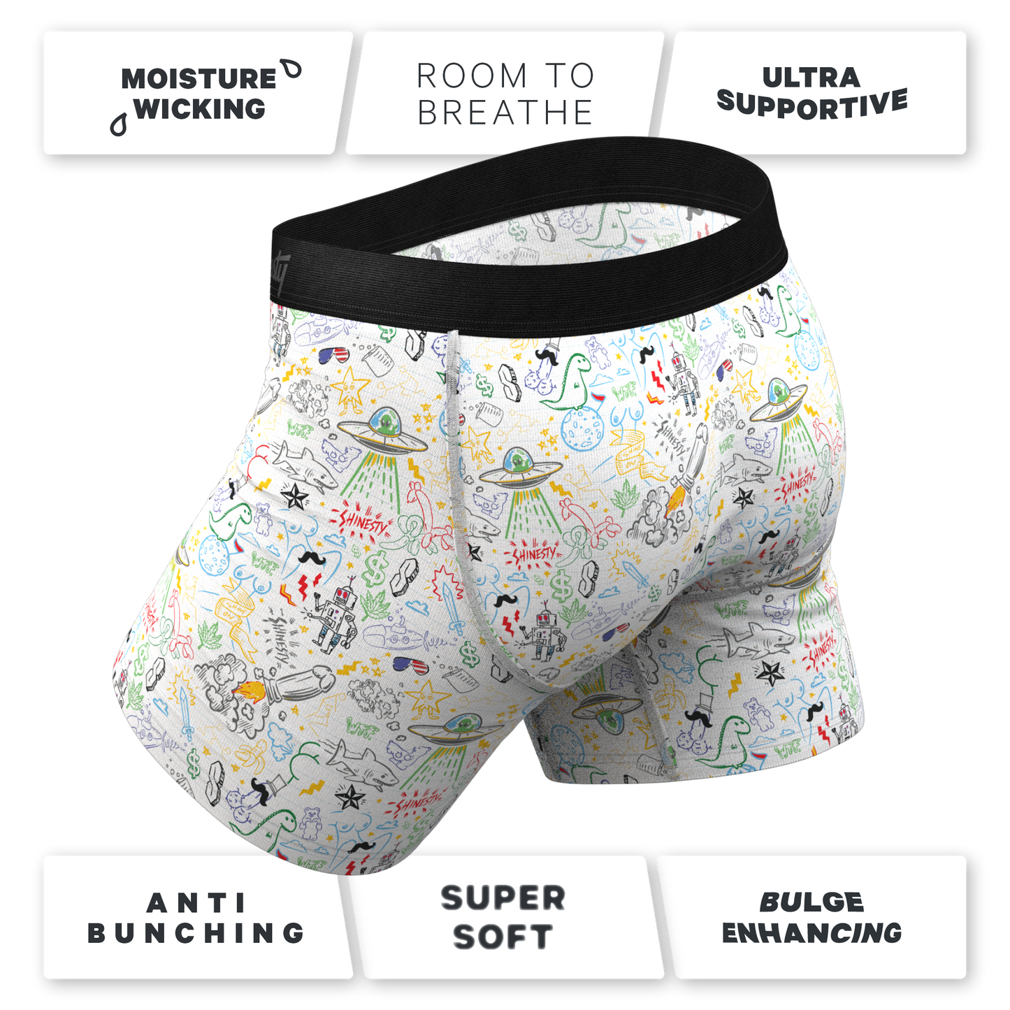 The Daily Detention | Doodle Ball Hammock® Pouch Underwear