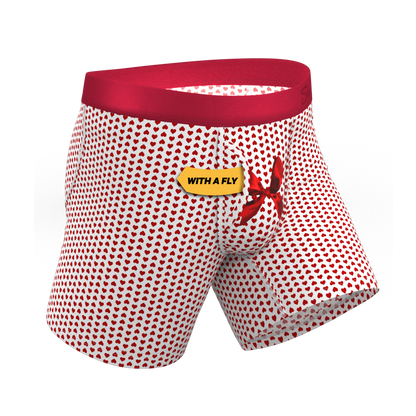 The Date Night | Valentine's Day Bow Ball Hammock® Pouch Underwear With Fly