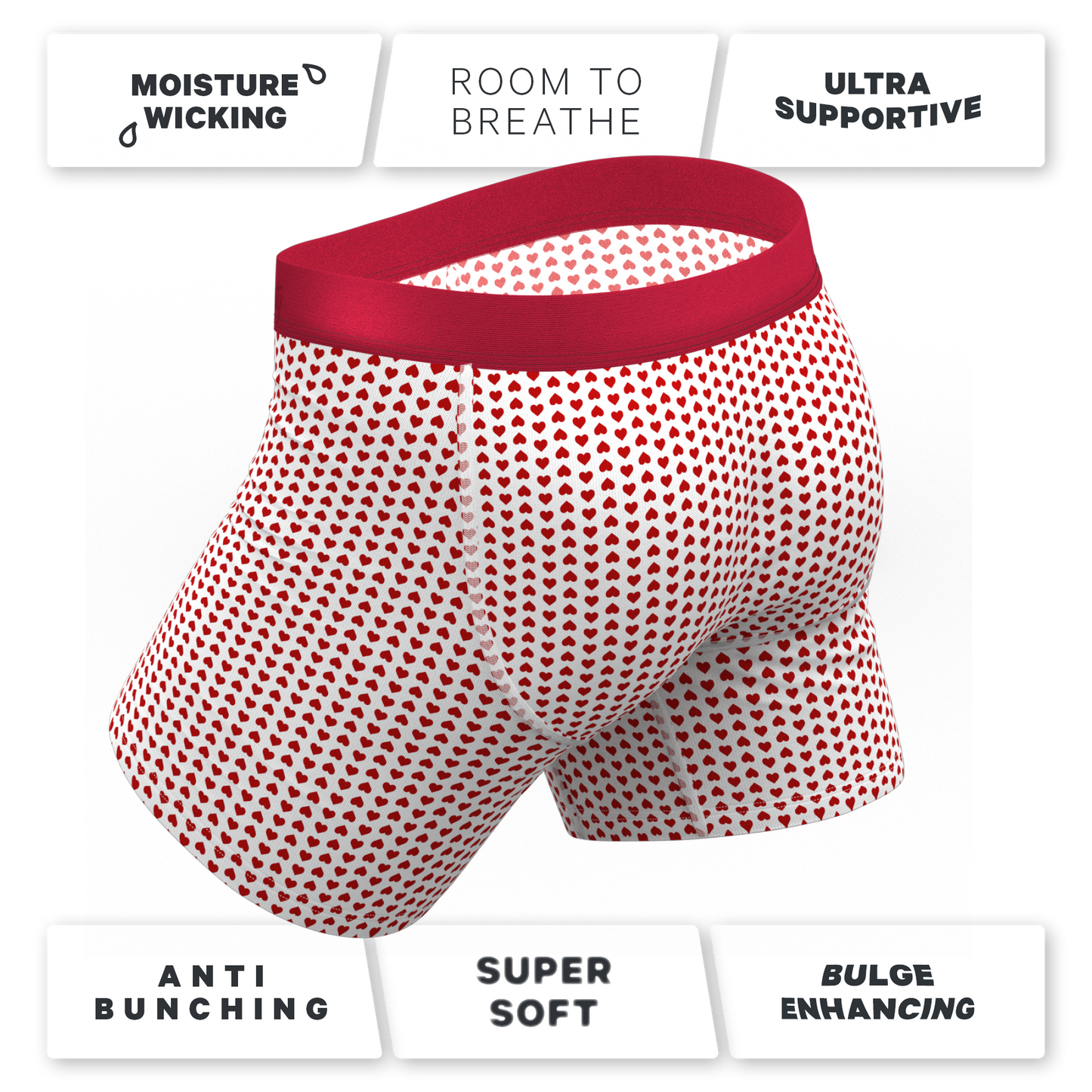 The Date Night | Valentine's Day Bow Ball Hammock® Pouch Underwear